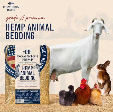 DOMINION HEMP ANIMAL BEDDING