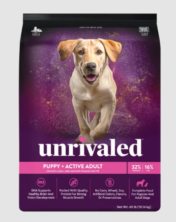 40# UNRIVALED PUPPY +ACTIVE ADLT