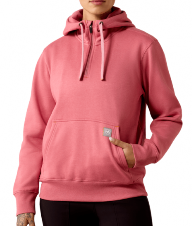 WMS Rebar 1/2 Zip Hoodie Pink