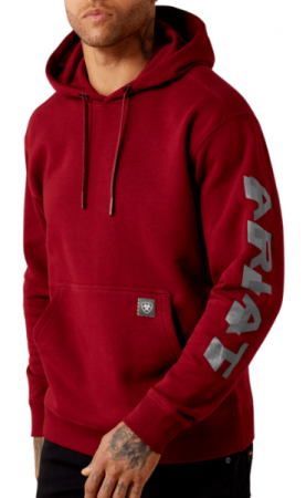 M Rebar LW Logo Hoodie Pomegrnt
