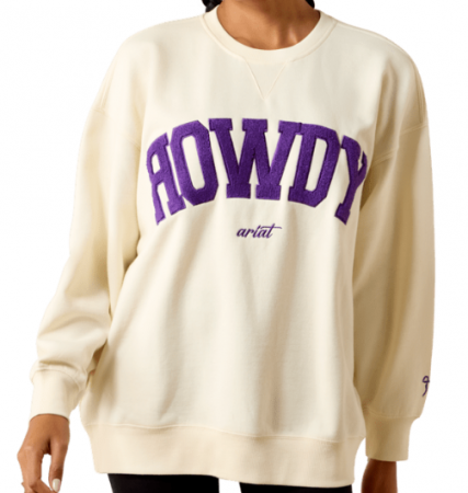 WMS Oversize Swtshrt Crm/Prpl