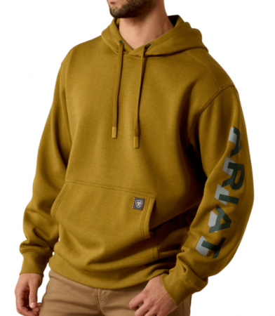 M Rebar LW Logo Hoodie Tan