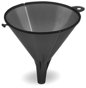 LX-1600 PLASTIC FUNNEL, 8OZ