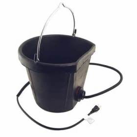 HEATED 18QT FLT/BK RUBBER BUCKET